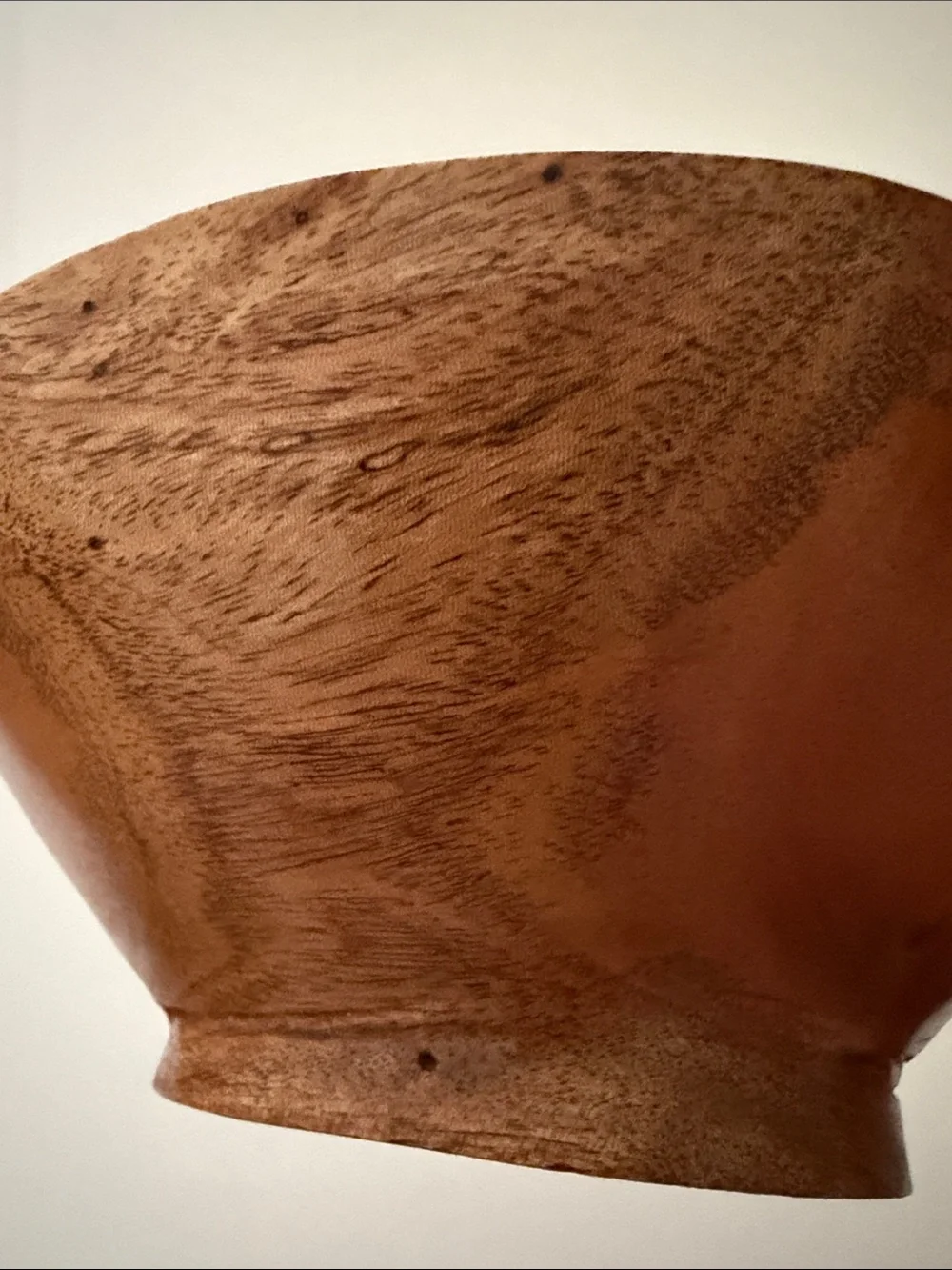 Artisan Signed Carved Rainforest Wood Decorative Bowl Belize Jaguar Mahogany